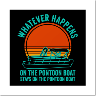 Pontoon Boat Party Funny Pontoon Lover Vintage Posters and Art